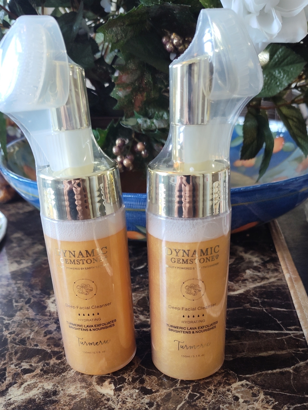 Two Unopened Dynamic Gemstone Turmeric Deep Facial Cleanser - Hydrating Orange